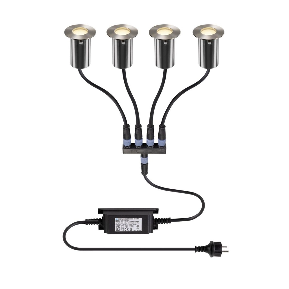 4er-Set Trail-Lite Einbau-Bodenstrahler SLV 4024163302302