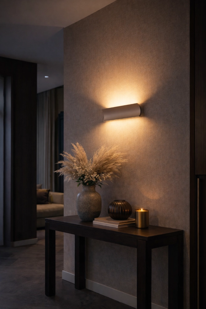 Indirekte Wandlampe Malibu Auf-runter – Champagner Artdelight 8720701104143