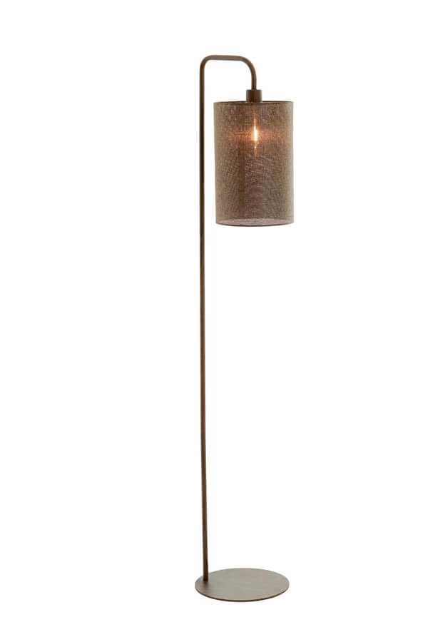 Stehlampe Donio dunkler Holzdruck Light & Living 8717807759568
