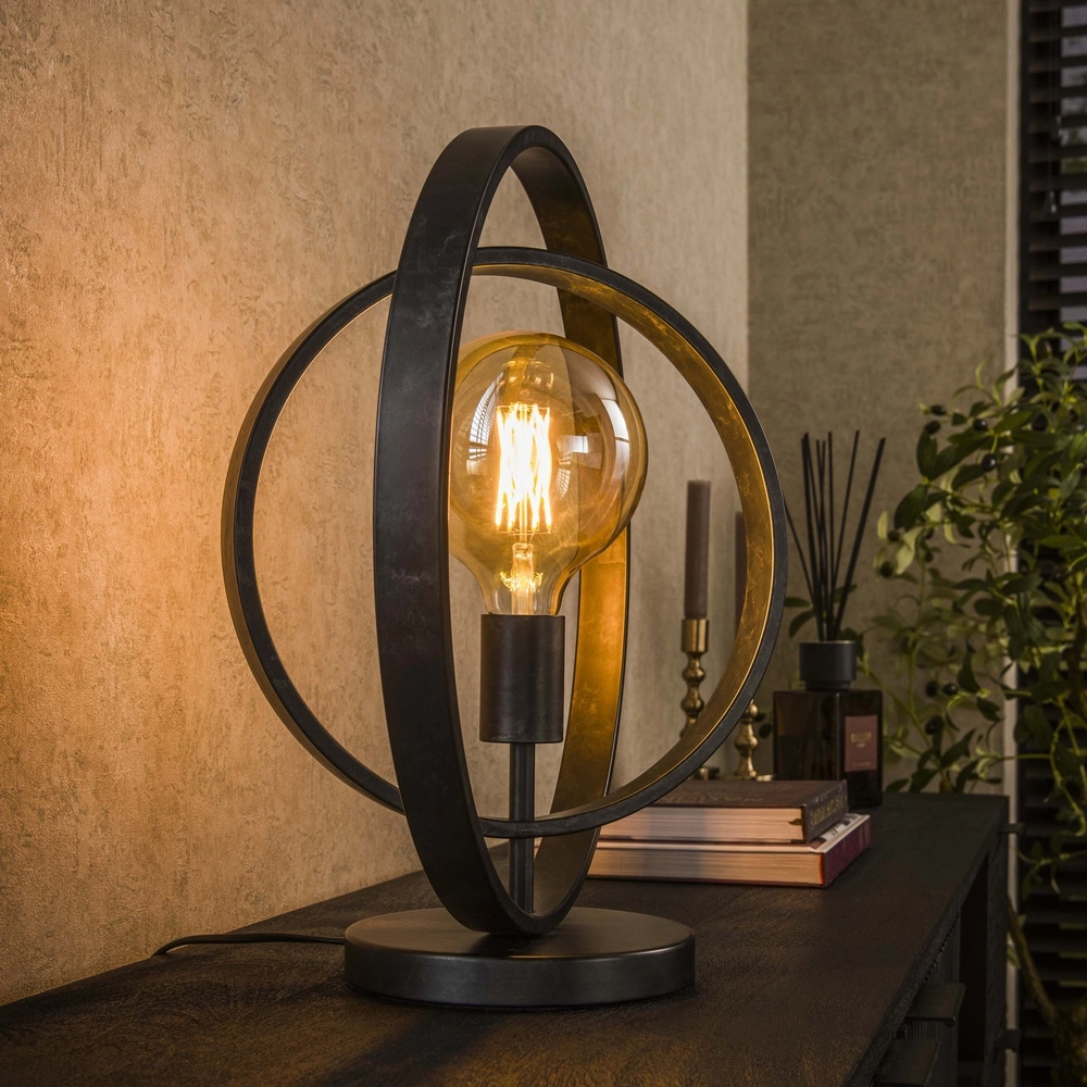 Kohletischlampe Turn 1x E27 - Ø 40cm Lyora 8716803513068