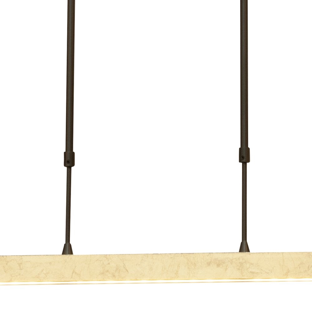 Schwarze Hängelampe Real 3 130cm mit Gold Masterlight 8718121214320