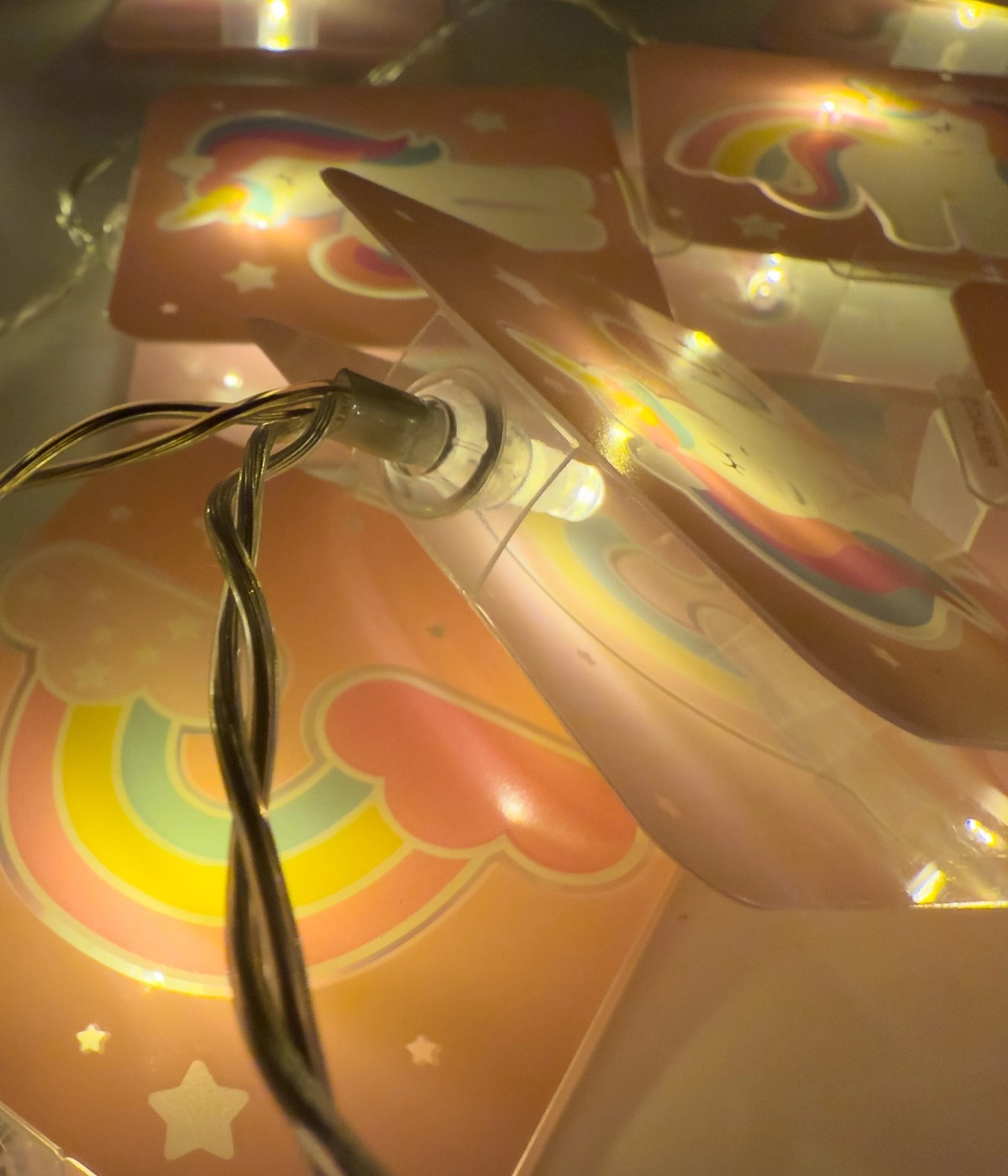 Lichterketten Unicorns rosa für Kinderzimmer Dalber 8420406415956