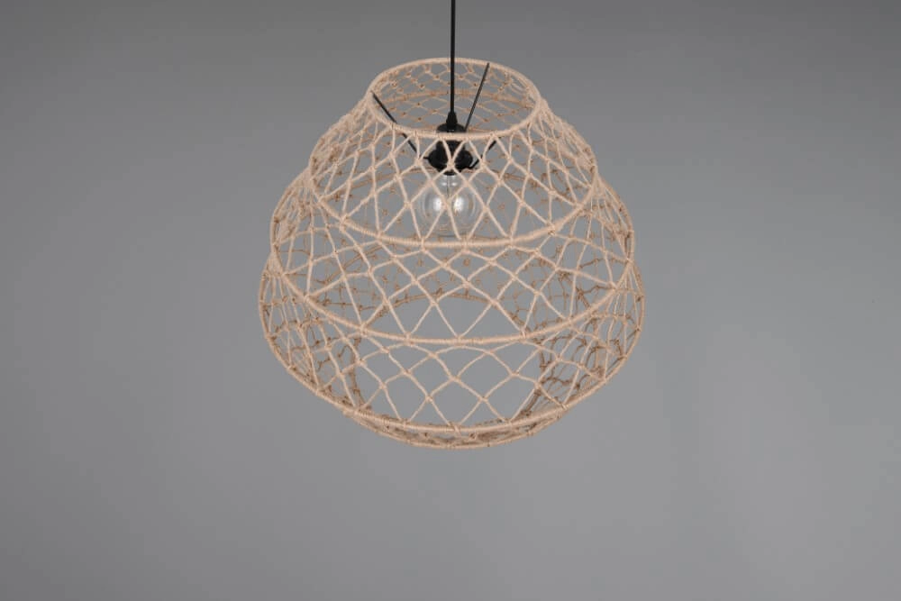 Rattan Pendelleuchte Hive Ø 60cm Trio 4017807637199