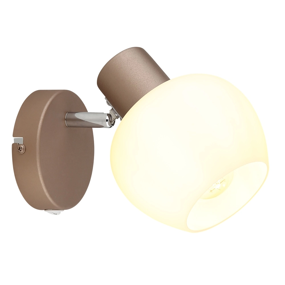 Wandlampe Eileen Kaffeebraun