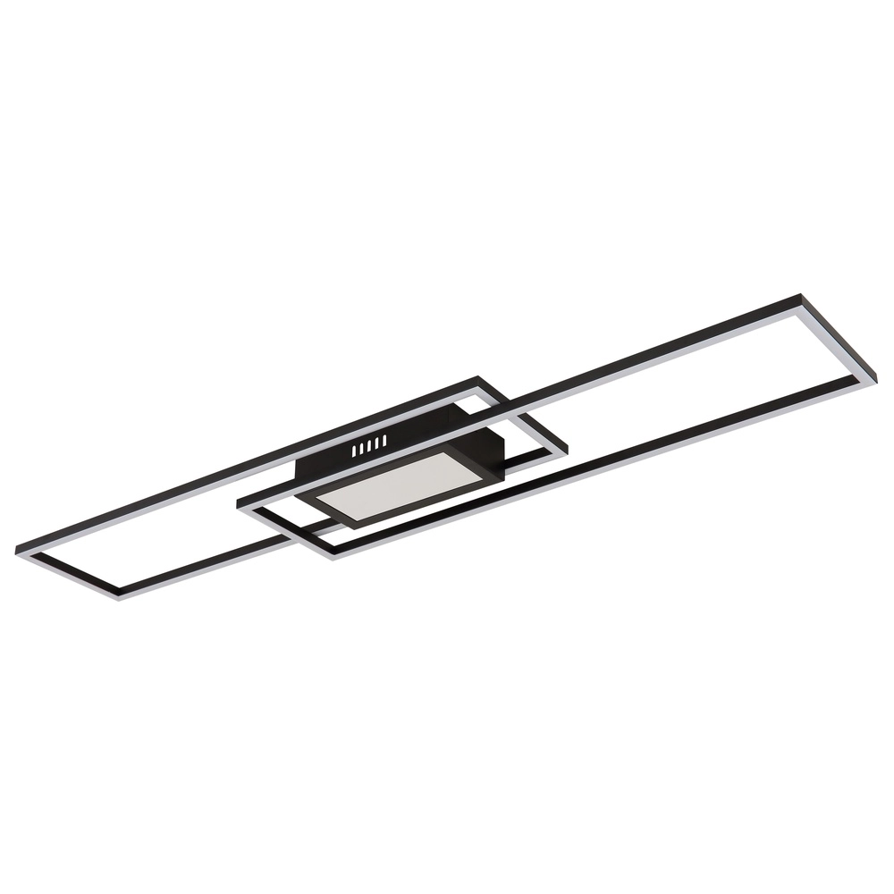 Moderne Deckenlampe Saunders Schwarzes Rechteck Globo 9007371478354