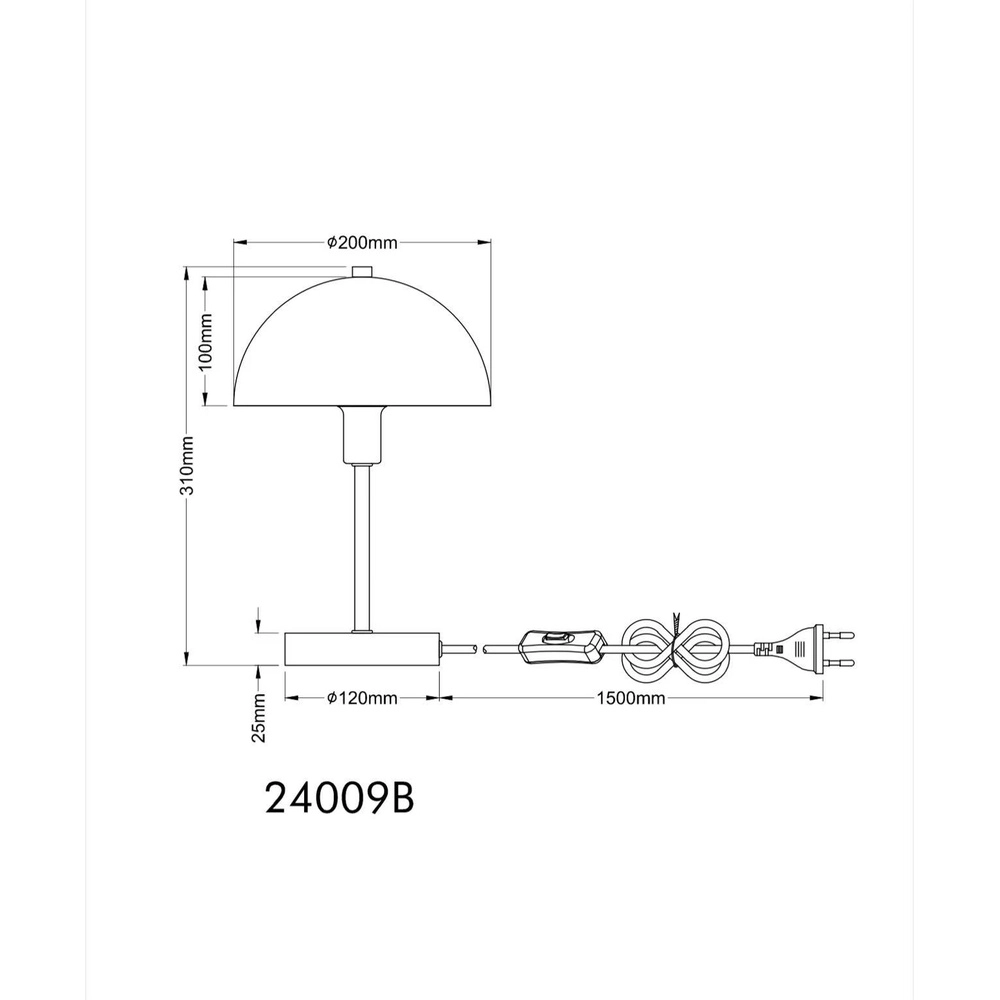 Tischlampe Atoma I Schwarz Globo 9007371546992
