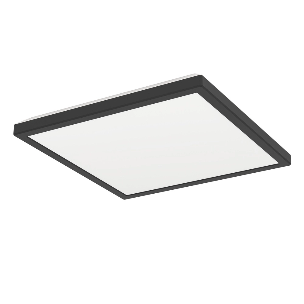 Deckenlampe im Badezimmer Rovito Quadrat – Schwarz – 29x29 cm