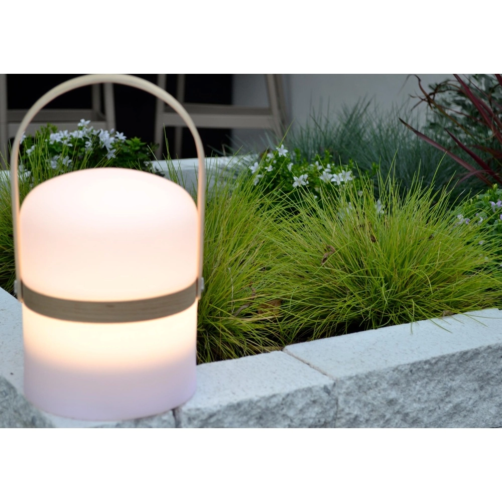 Wiederaufladbare Tischlampe Joe IP44 weiß Lucide 5411212061201