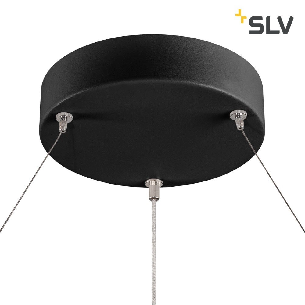LED Hängelampe One 80 Ø 80 cm dimmbare schwarz SLV 4024163231053