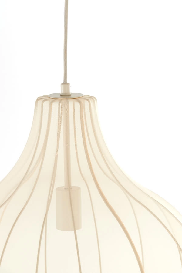 Cremefarbene Pendelleuchte Elati Ø 50cm japandi Light & Living 8717807702731