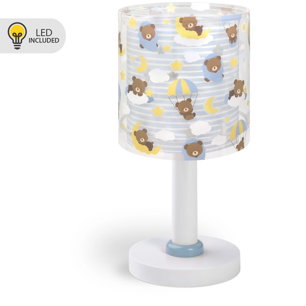 Tischleuchte für Kinderzimmer Baby Teddy blau