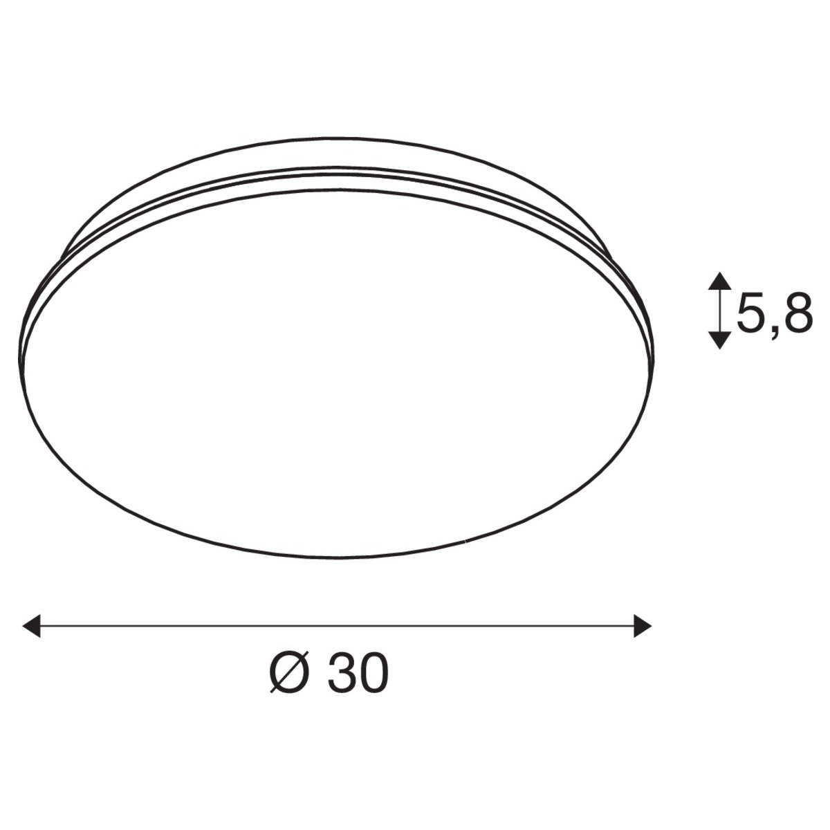 Deckenleuchte Sima Ø 30cm SLV 4024163252119