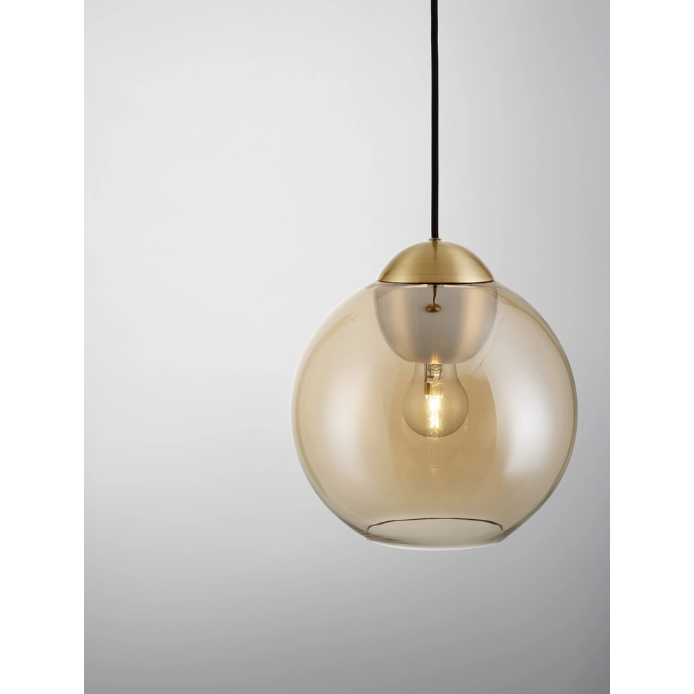 Design-Pendelleuchte Midori Braunes Glas Lyora 5212017434241