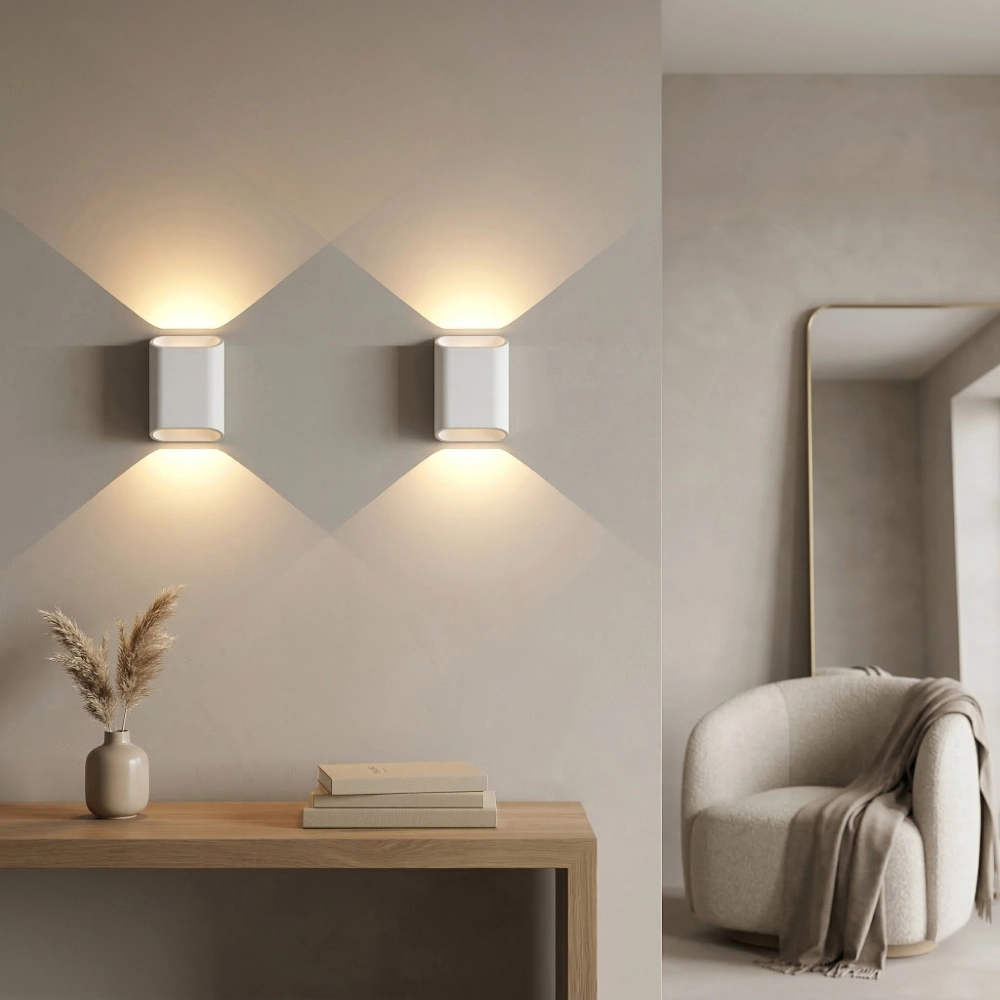 Design-Wandlampe Diaz-S Schwaches bis warmes Weiß Artdelight 8720701104037