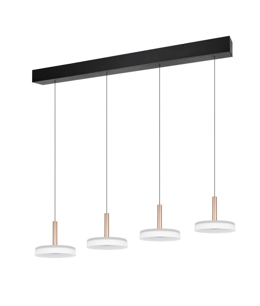 4-flammige LED-Hängelampe Celeste weißes Glas Trio 4017807627404