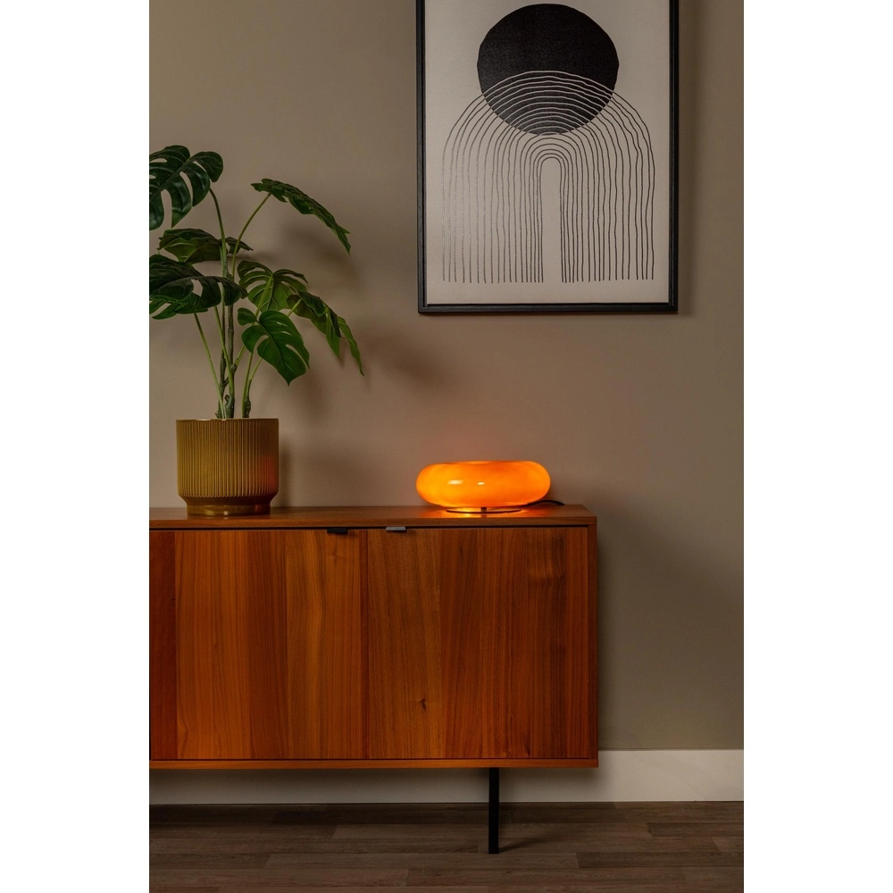 Tischlampe Sentino Ø 29,5 cm orange Lucide 5411212106490