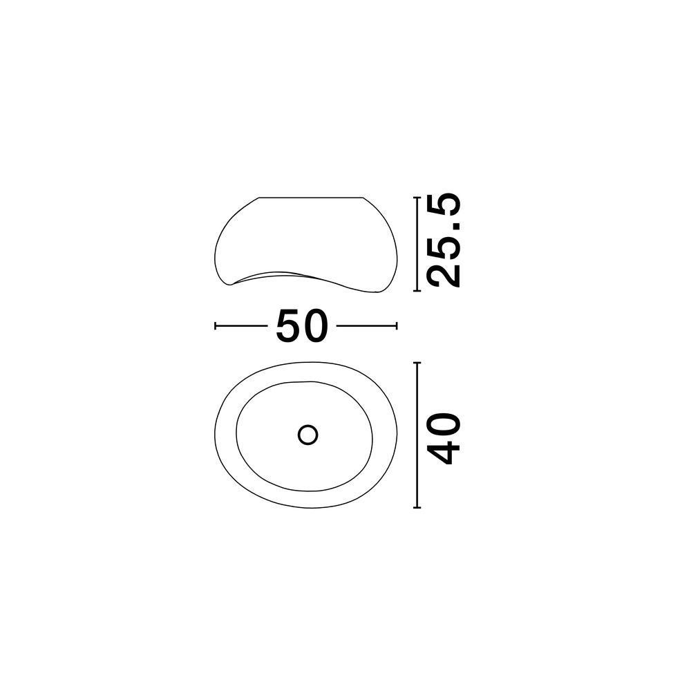 Natürliche Deckenleuchte Aere weiß 50cm Lyora 5212017460813