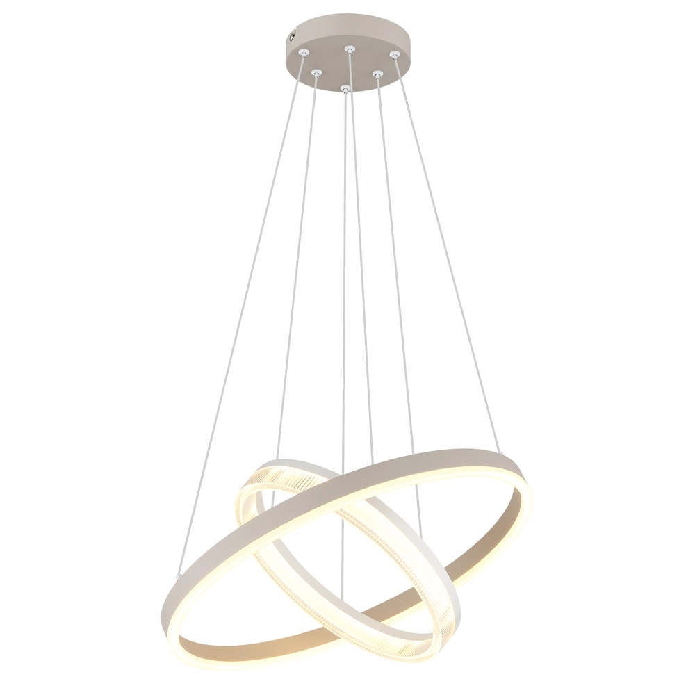 Moderne Pendelleuchte Zara sandbraun Ø 50cm Globo 9007371573073