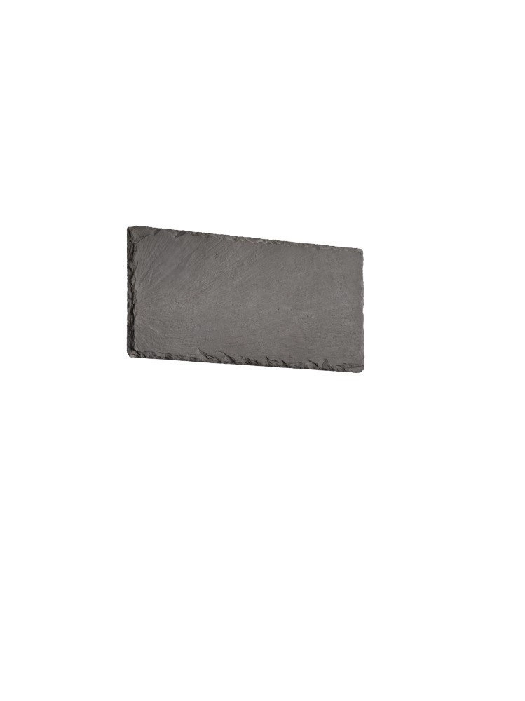 Led-wandleuchte Raven Square 25 cm Schiefergrau