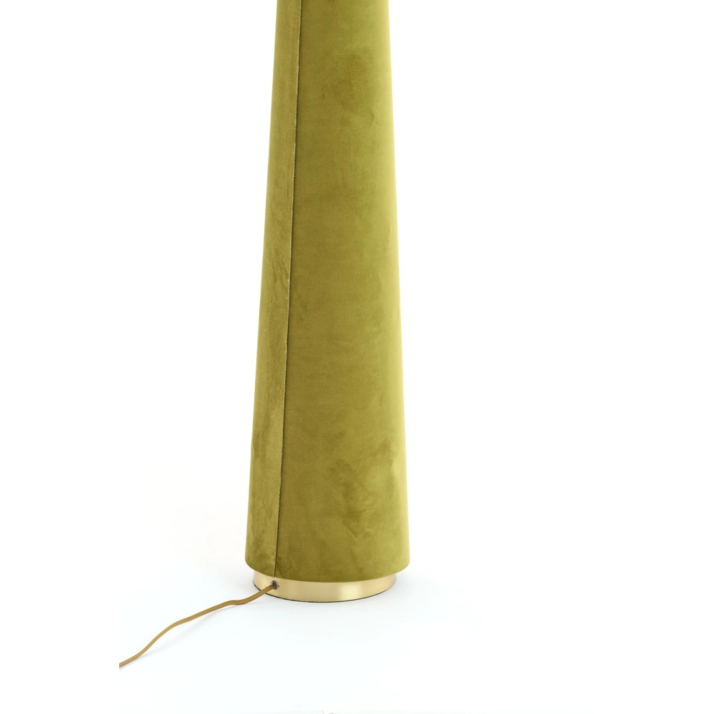 Stehlampe Devia Ø 50cm - Samt - grün Light & Living 8717807759537