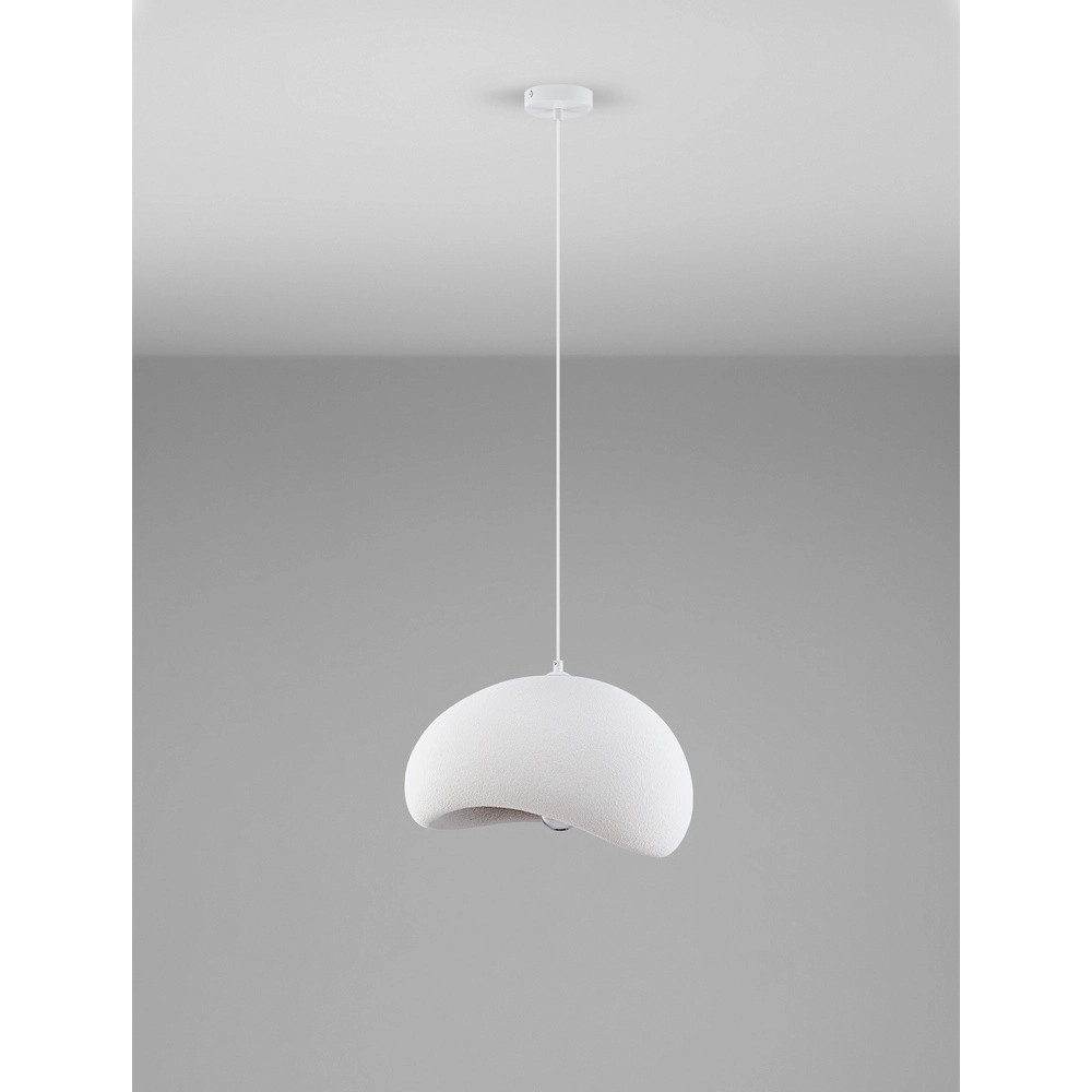 Natürliche Pendelleuchte Aere weiß 40cm Lyora 5212017460776