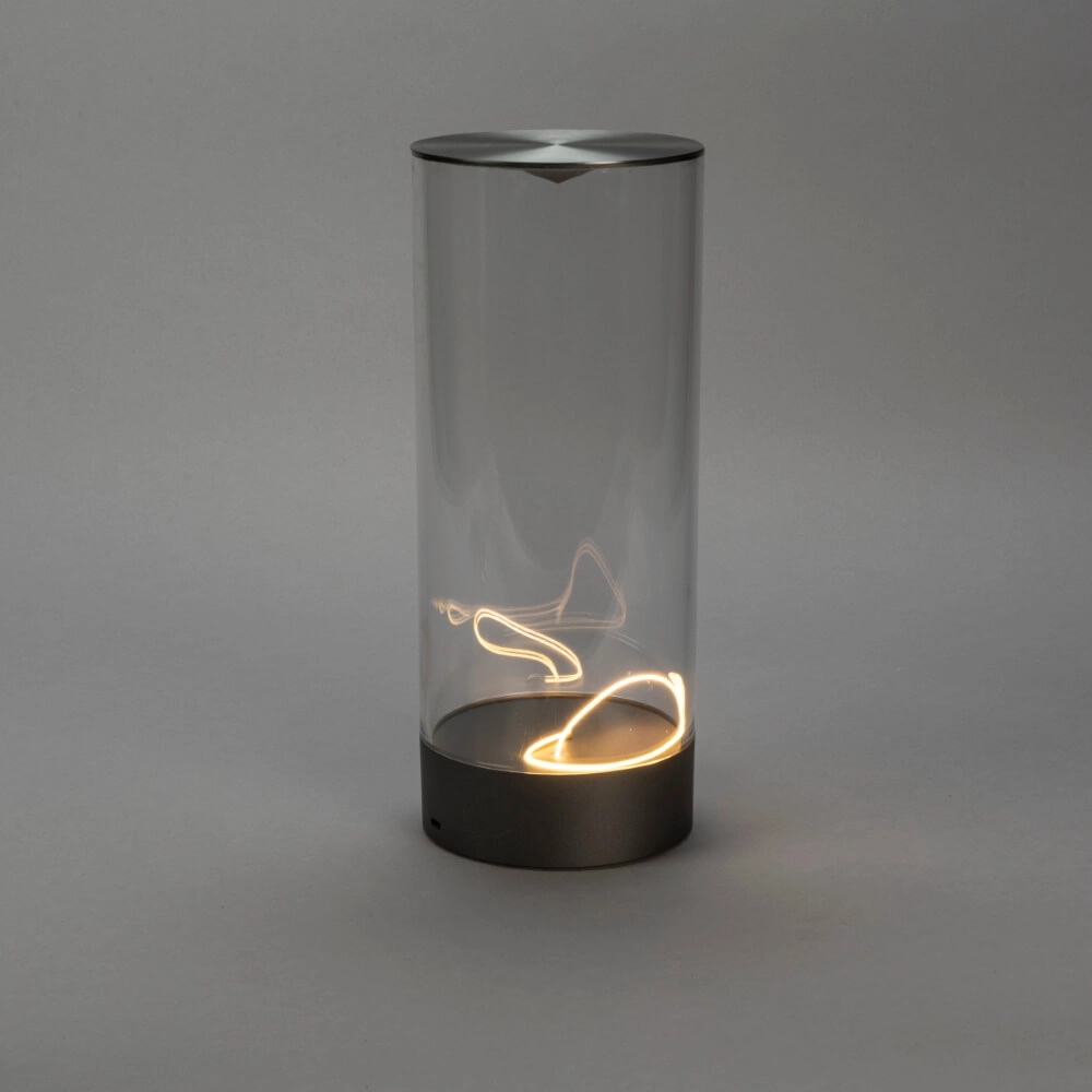 Wiederaufladbare Lampe Edison L anthrazit KonstSmide 7318307847376