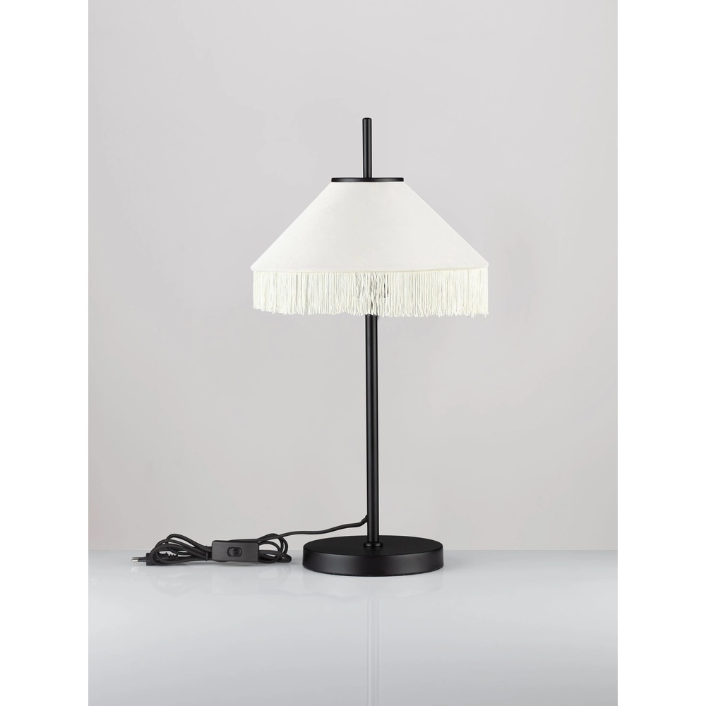 Tiffany-Tischlampe Velvy Beige Lyora 5212017493804