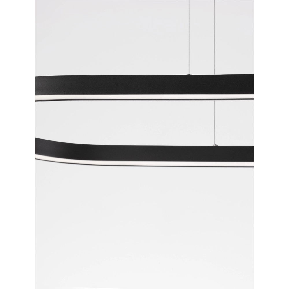 Ovale Pendelleuchte Cuppe schwarz Lyora 5212017438492