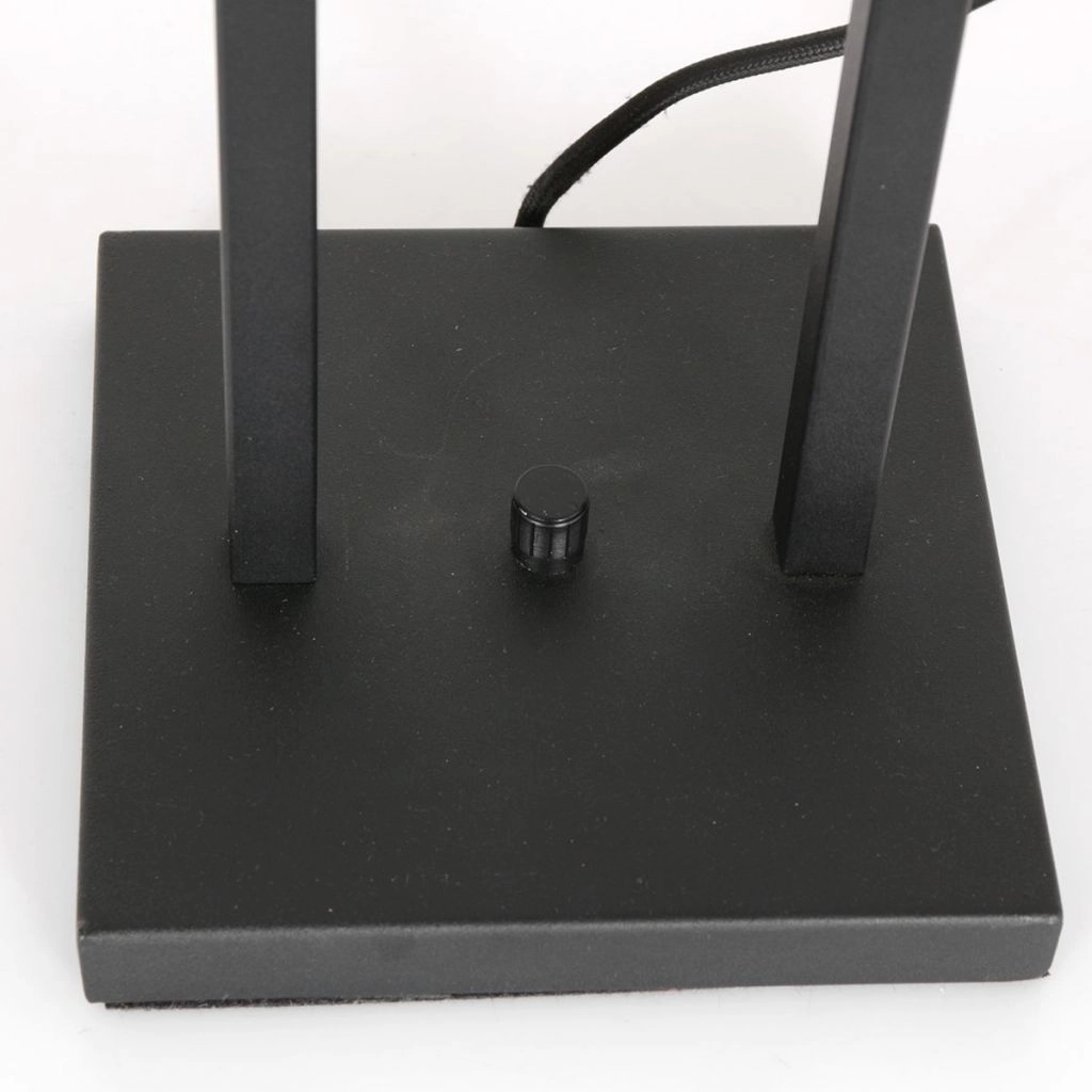 Schwarze Tischlampe Stang mit Korkkappe Ø30 cm Steinhauer 8712746180602