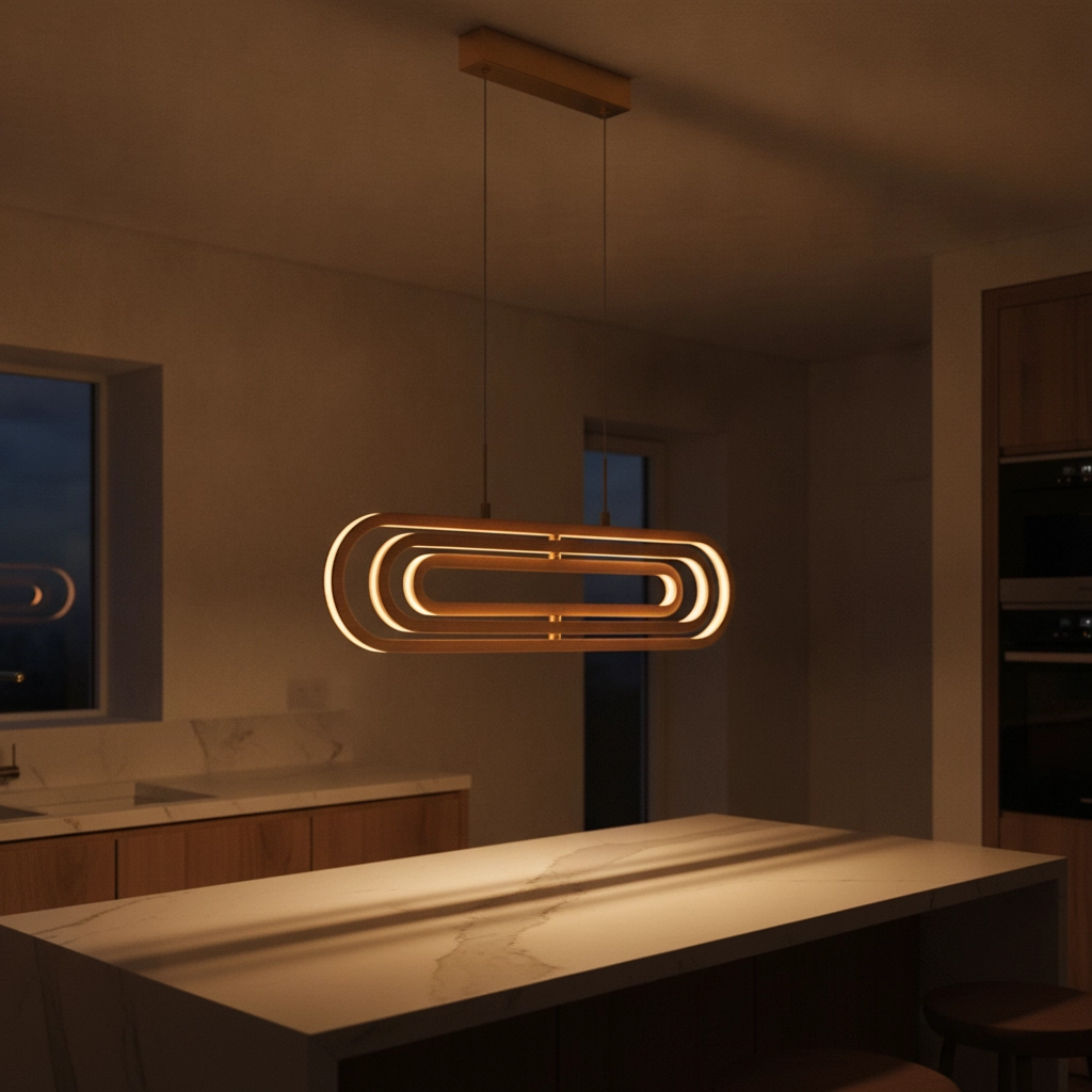 Design-Pendelleuchte Arte Goldenes Oval Lyora 5212017426017