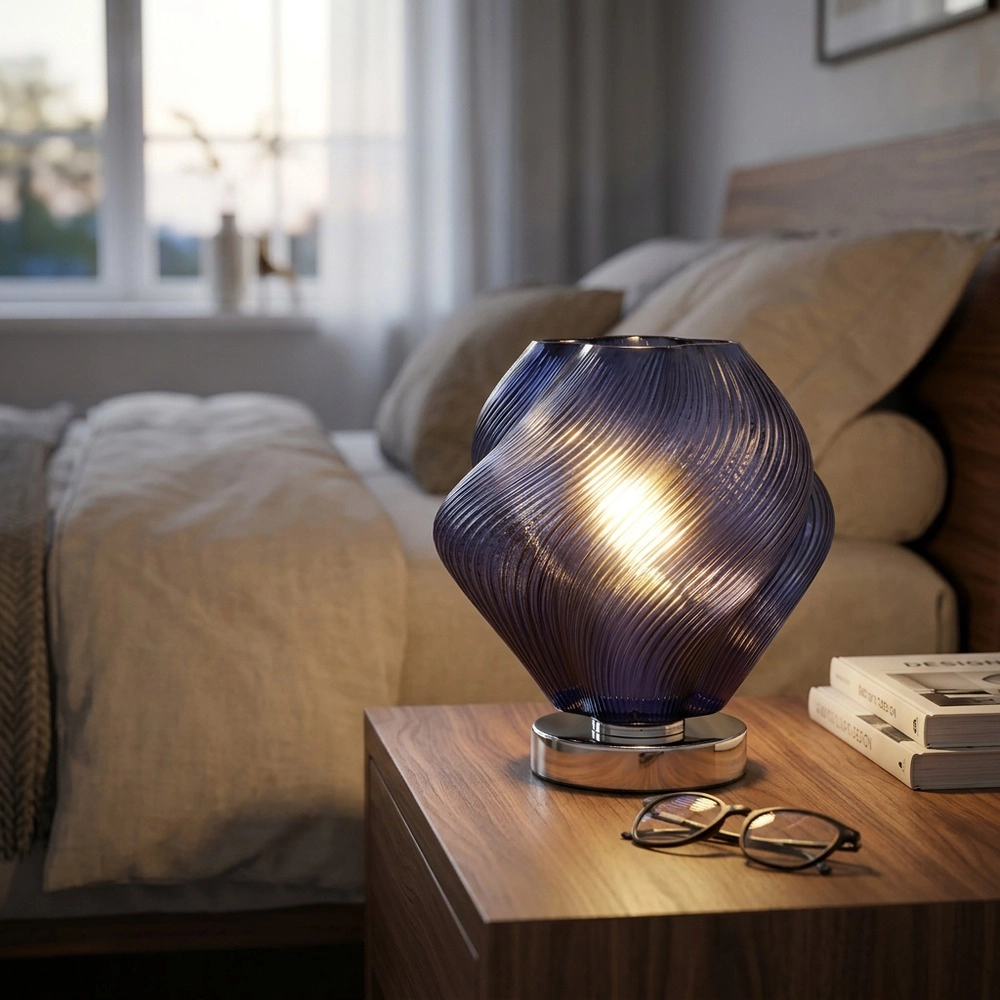 Tischlampendesign Vicenne Blau
