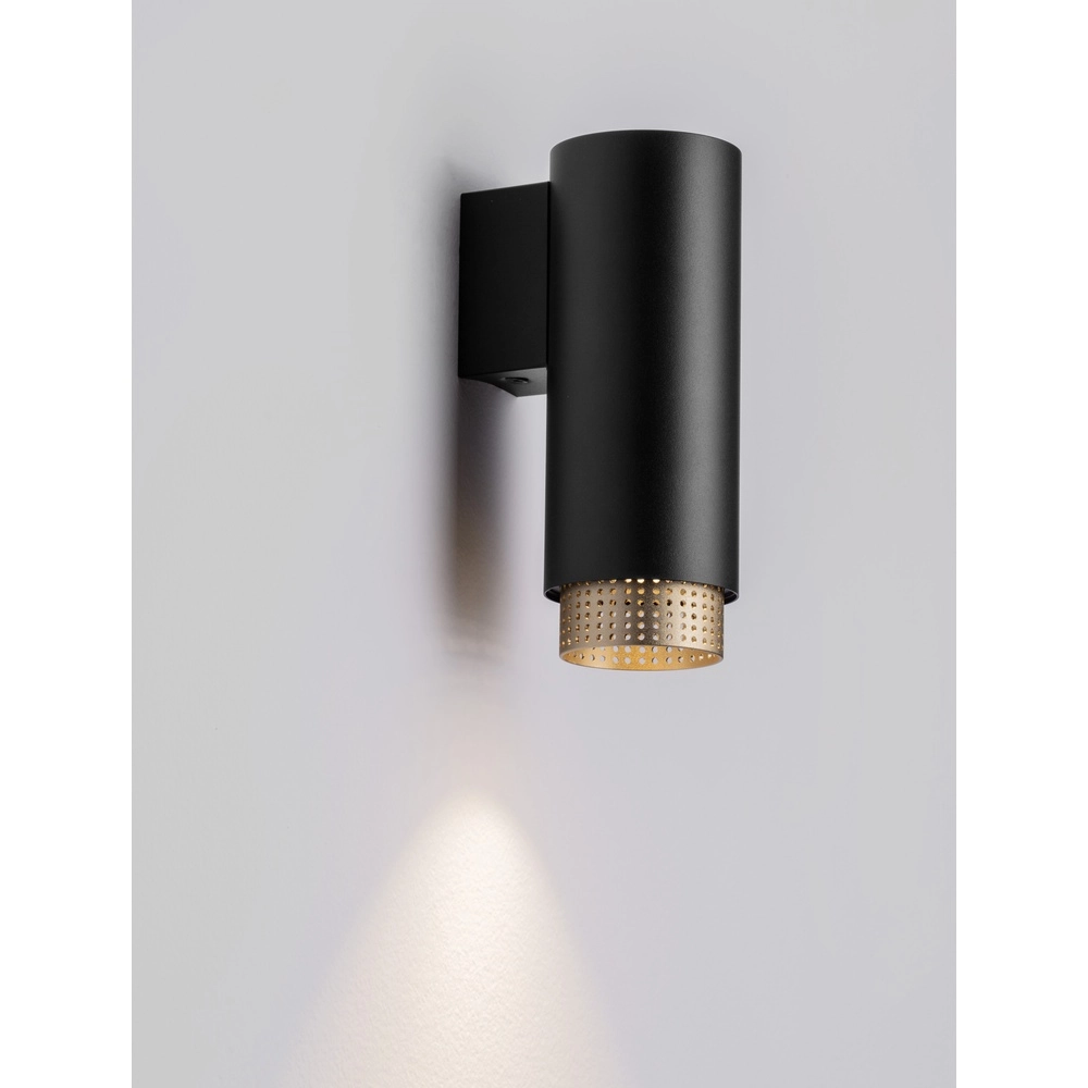 Wandstrahler Nessi schwarz mit gold