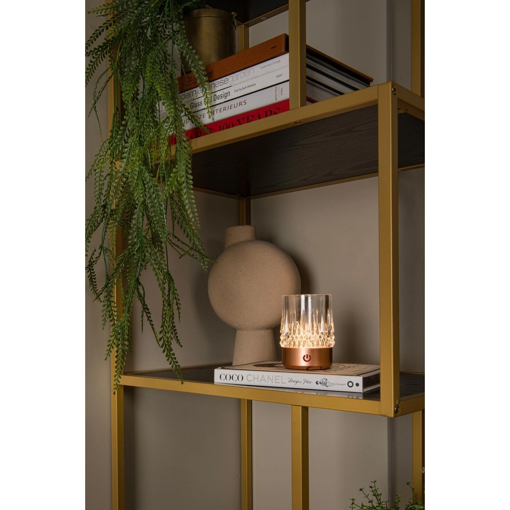 Wiederaufladbare Tischlampen Lily Set von 3 Kupfern Lucide 5411212461094