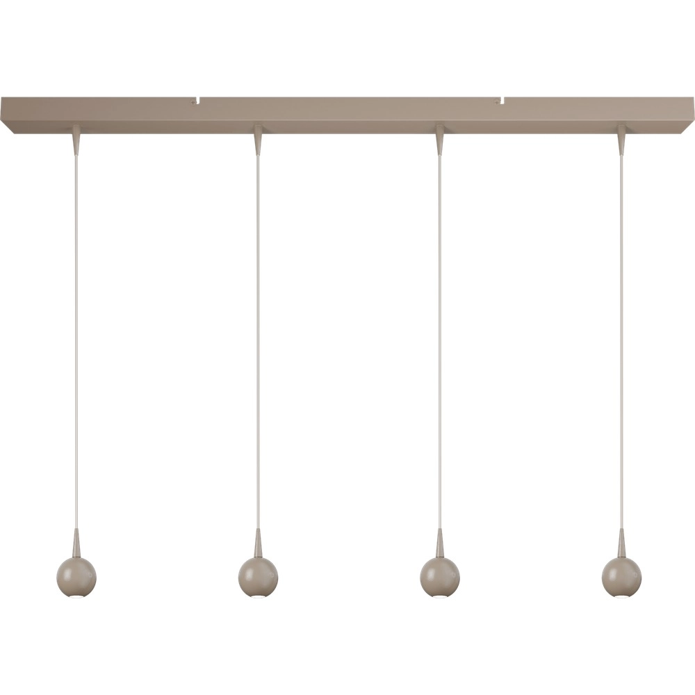 4-Licht Pendellampe Talana beige terra Ø 6cm DTW