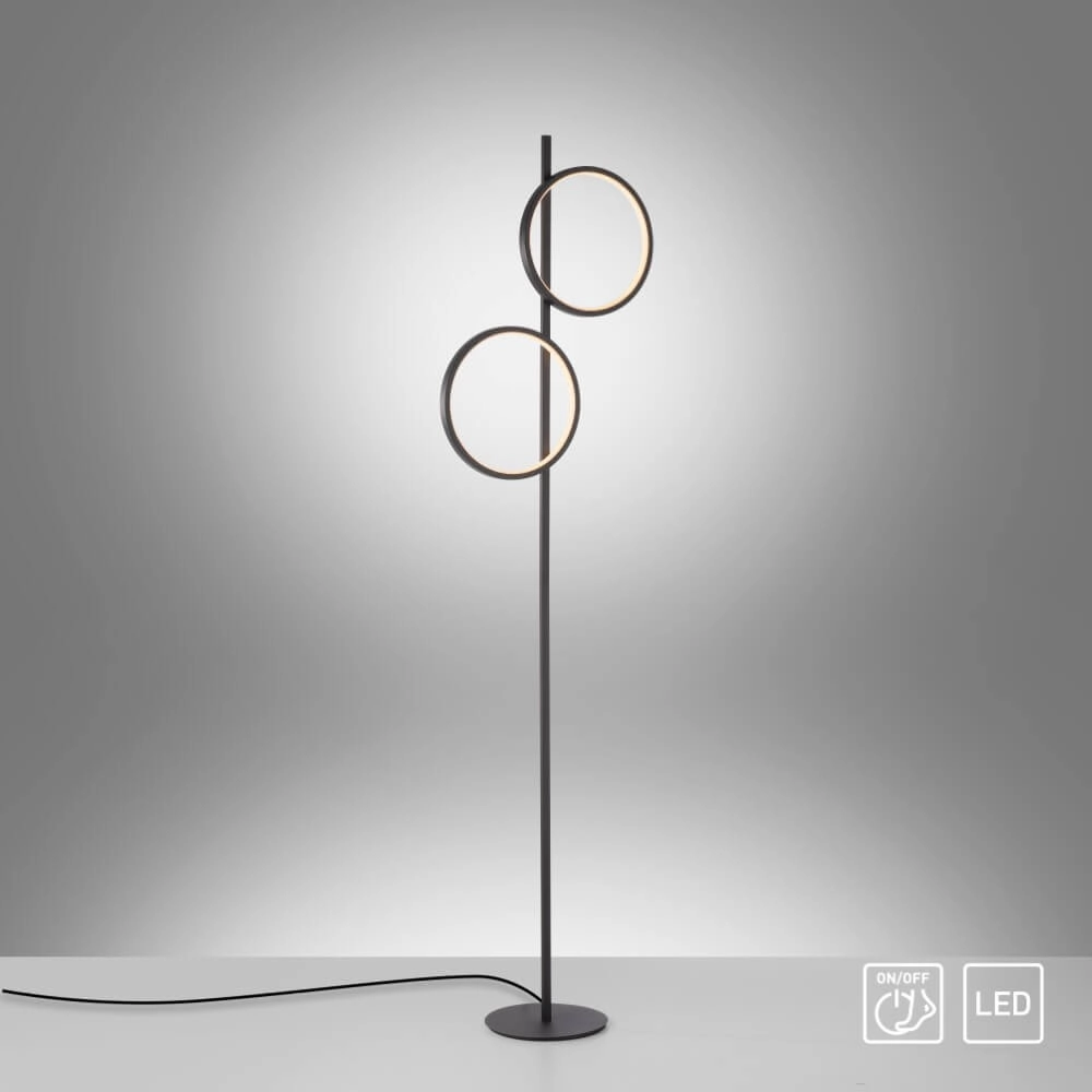 Stehlampe Mini Ritus Schwarz Just Light 4043689000233