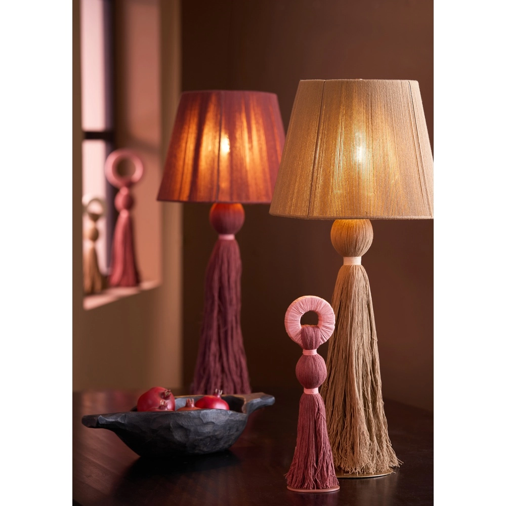 Tischlampe Espino Ø 31cm – Naturleinen Light & Living 8717807808785