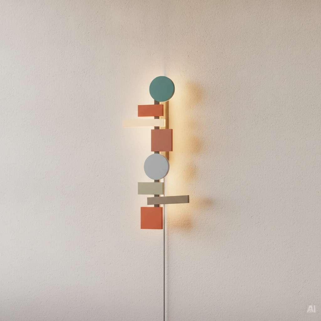 Fröhliche Wandleuchte Margot farbig 105cm