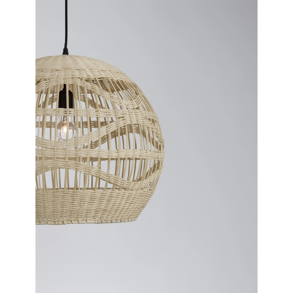 Rattan Pendelleuchte Marlo Ø 48,5cm Kugel Lyora 5212017438812
