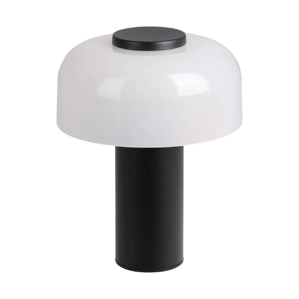 Designer-Tischlampe Ponente schwarz mit weiß