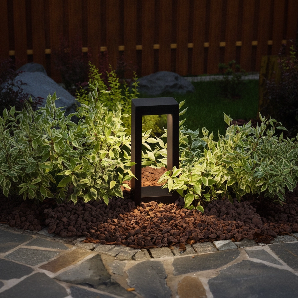 Schwarze Gartenlampe Dolix 30cm - 3000K