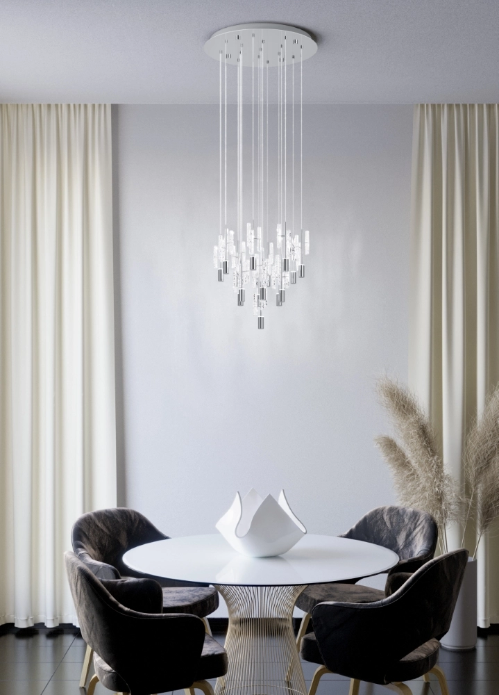 Einzigartige Pendellampe Alemdina Chrom-3-Schritt-CCT Stars of Light 9008606360093