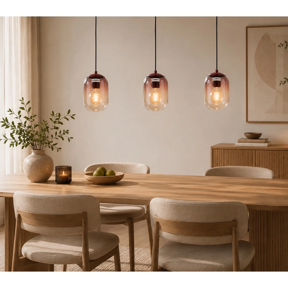 Design-Pendellampe Lequile 3-Licht