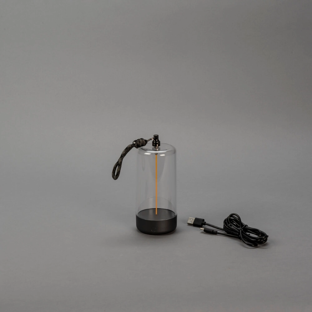 Wiederaufladbare Lampe Edison XS anthrazit KonstSmide 7318307849370