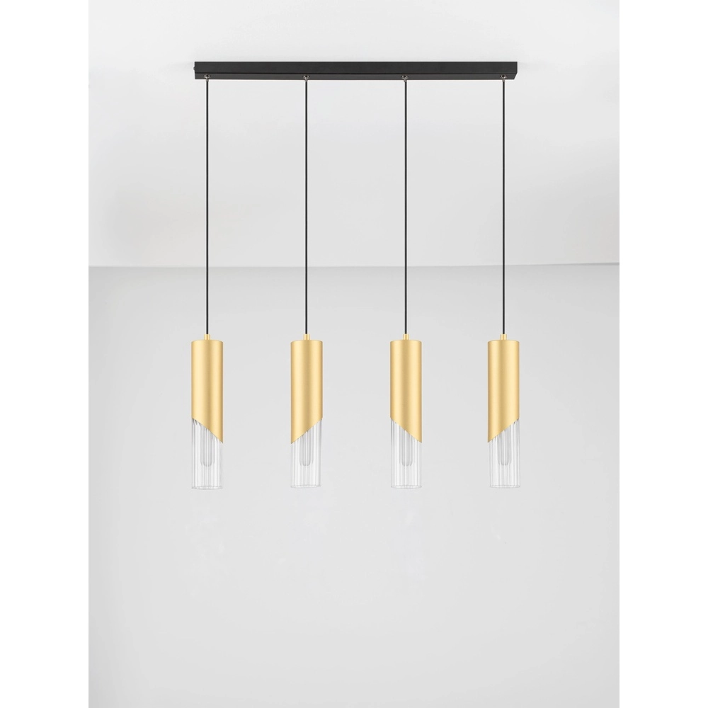 Design-Pendellampe Modesto 4-Licht Gold Lyora 5212063501461