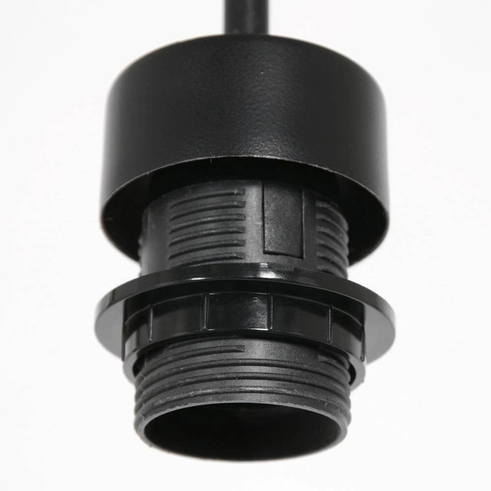 Pendelleuchte Sparkled Light schwarz mit Strohschirm Ø 50cm Steinhauer 8712746172539