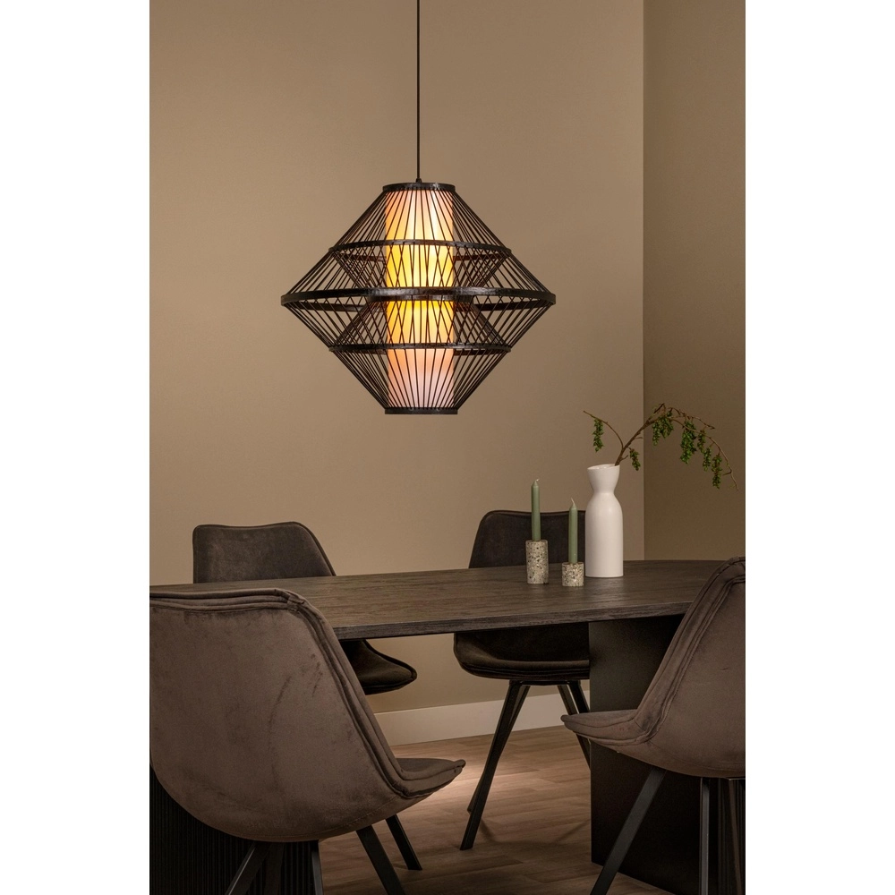 Pendellampe Pasquino Ø 60 cm schwarz Lucide 5411212212252
