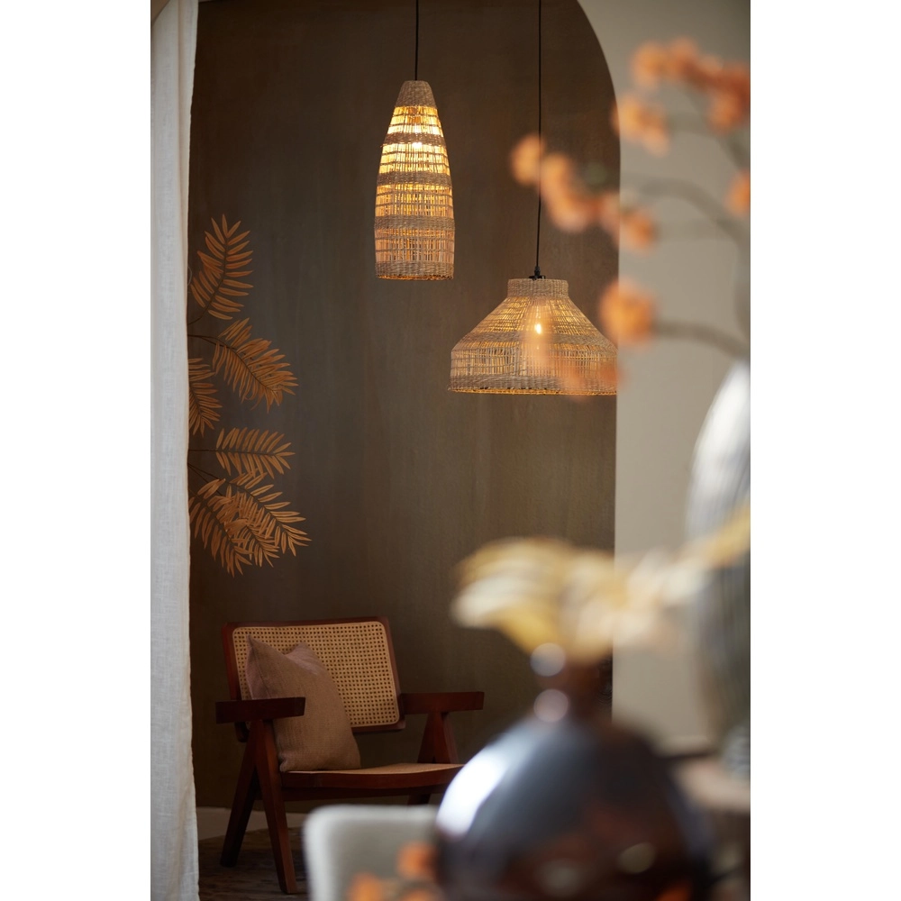 Seegras-Pendellampe Latika 52 cm hoch – 1x E27 Light & Living 8717807644048