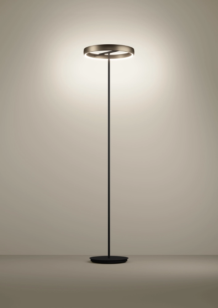 Stehlampe Trabuco schwarz mit braunem Ø 42 cm Stars of Light 9008606359967