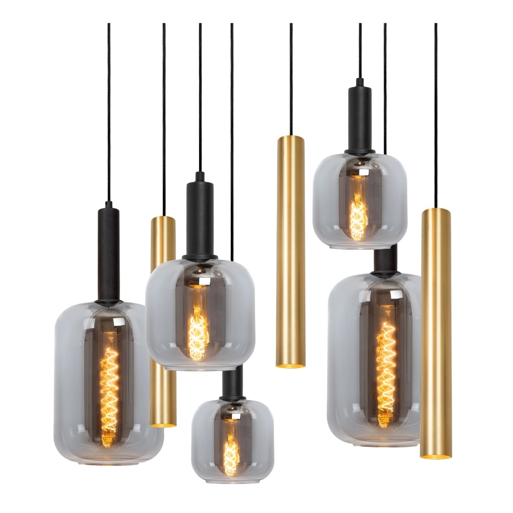 Pendellampe Joanet 6-Licht Gold Lucide 5411212452931