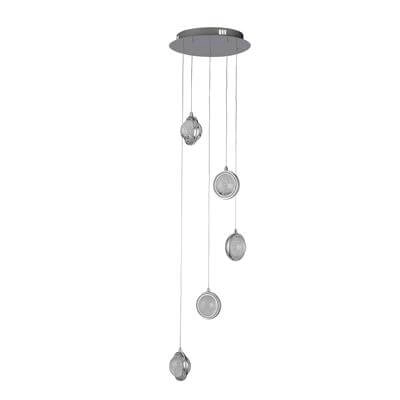Hängelampe Quartz Loft 5-Licht Chrom Searchlight 5053423185408